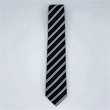 クラバットユキジ製ネクタイ(ネイビー・ストライプ)_装飾品・工芸品 ネクタイ・ベルト 服飾小物 _【1073261】