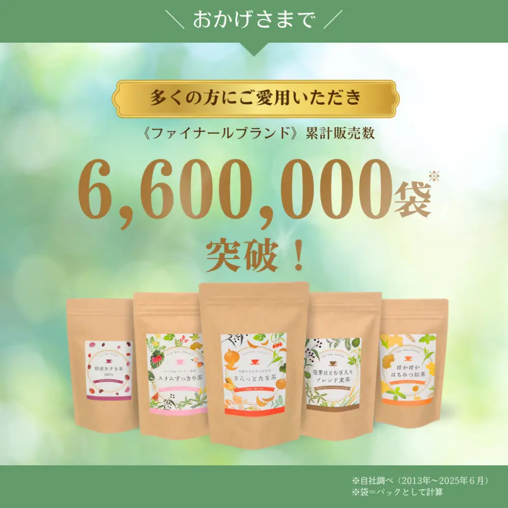 ブレンド健康茶 スリムすっきり茶 243g 90個（2.7g×5個×6ピロー×3袋）