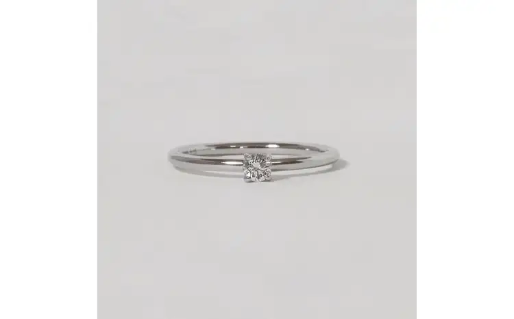 プラチナ ハート枠 0.10ct ダイヤモンドリング 山梨県 甲斐市 BQ-210 