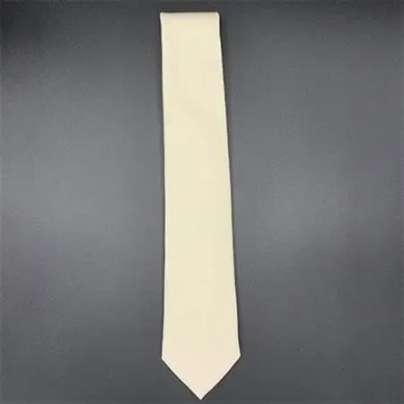 クラバットユキジ製　ソフト・デニムタイ(ミルキーホワイト)_装飾品・工芸品 ネクタイ・ベルト 服飾小物 _【1078937】