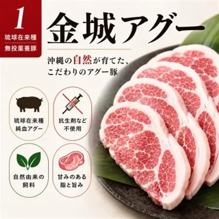 金城ミートのバーベキューセット 3人前(県産和牛・アグー豚・鶏・ウインナー・野菜付き)【配送不可地域：離島】【1731172】