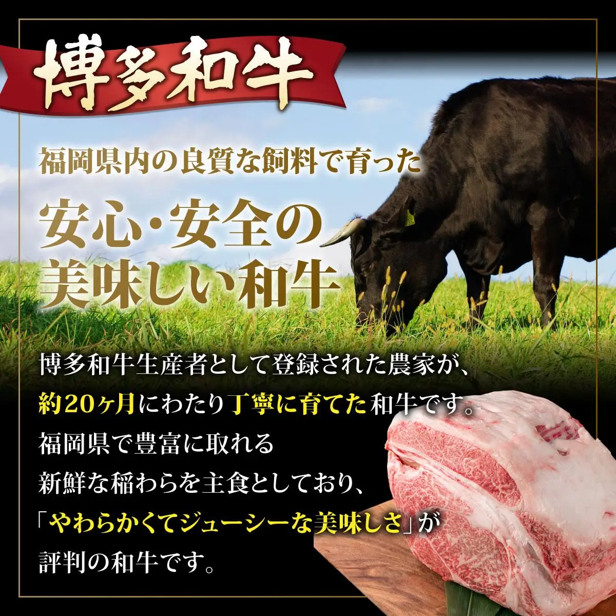 博多和牛 A4～A5ランク ミスジスライス 1.6kg（400g×4）