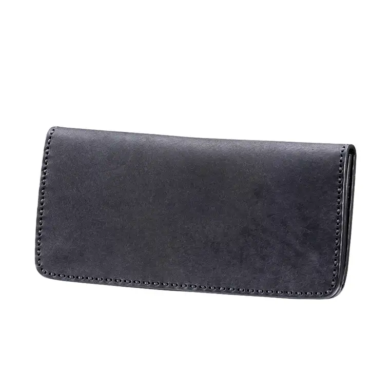 豊岡財布 haaki Leather ロングウォレット HLW305 / ネロ / 長財布 薄型 財布 サイフ ブランド 小銭入れなし 牛皮革 プエブロレザー 革 メンズ レディース ハンドメイド 手作り 木和田正昭商店