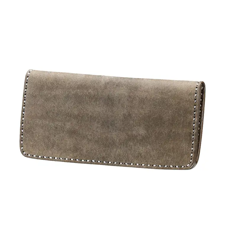 豊岡財布 haaki Leather ロングウォレット HLW305 / グリージオ / 長財布 薄型 財布 サイフ ブランド 小銭入れなし 牛皮革 プエブロレザー 革 メンズ レディース ハンドメイド 手作り 木和田正昭商店