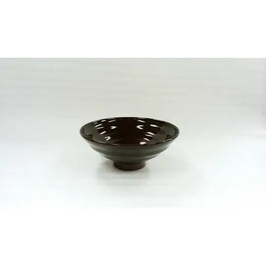 ≪木曽漆器≫ ハンノキ飯椀 （大） 【溜】