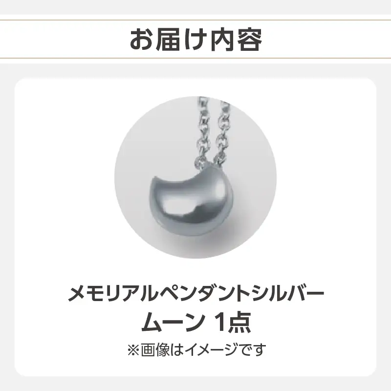 メモリアルペンダントシルバー ムーン ARY0001-02