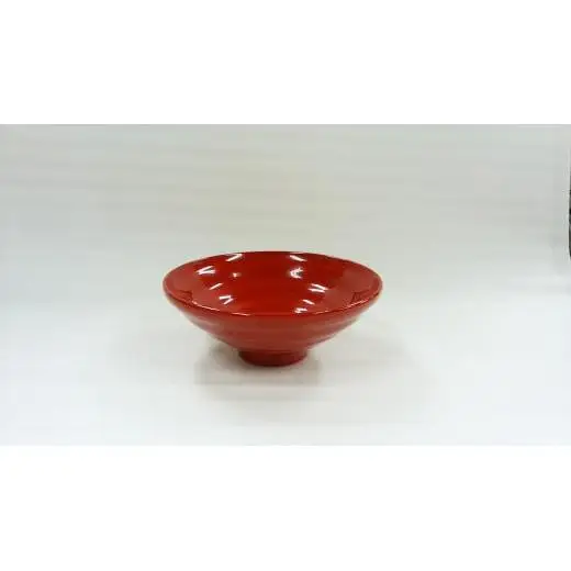 ≪木曽漆器≫ ハンノキ飯椀 （大） 【朱】