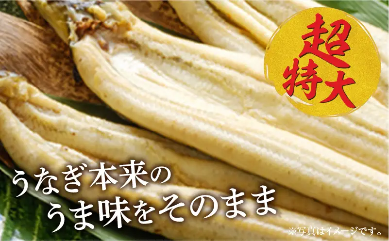 【3回定期便】うなぎ白焼(超特大サイズ)2尾