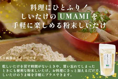 宮崎県産 粉末 しいたけ 40g×6P 計240g 常温｜国産 乾燥しいたけ 椎茸 調味料 出汁 椎茸茶 家庭用 チャック付 パウダー もろっこはうす 宮崎県 諸塚村 MO-13