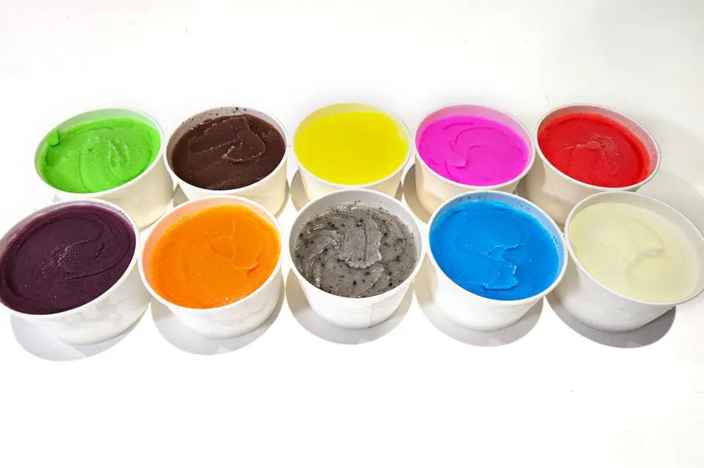 10色アイスセット（バニラ、ごま、いちご、ブルーハワイ、ブドウ、メロン、チョコ、オレンジ、パイン、リンゴ）180g×10種