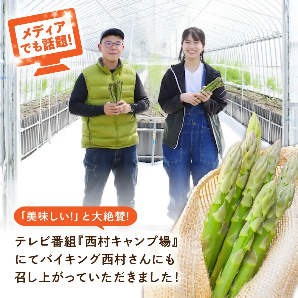 アスパラ 【2回定期便】 春芽＆夏芽 計2.0kg）[APAU005] アスパラガス