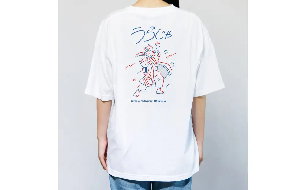 おもてじゃうらじゃオーバーサイズTシャツ【Lサイズ】