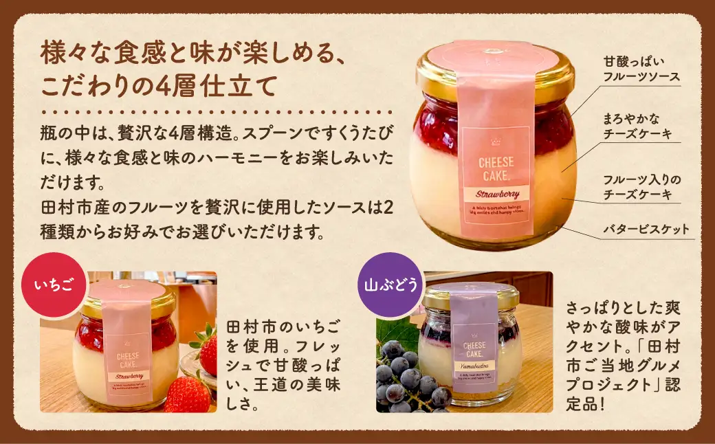 【母の日ギフト】レアチーズケーキ（いちご・山ぶどう）各3個 冷凍 お菓子 ケーキ