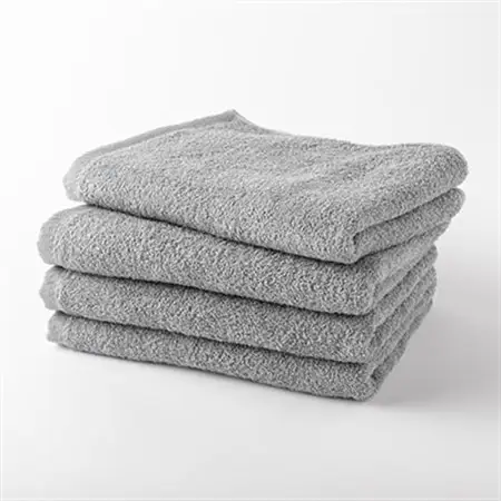 泉州産フェイスタオル4枚セット・グレー【1082357】
