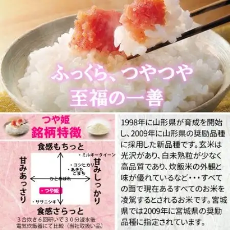 令和7年産 宮城県産 つや姫 5分づき精米 10kg ◆最高評価特A受賞【1726793】
