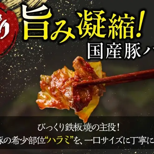 定期便 3回 福岡のソウルフード びっくり鉄板焼 3食セット