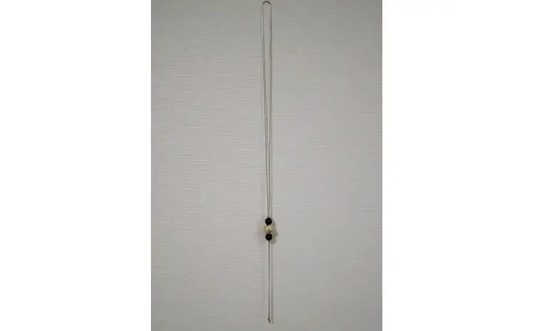 輪島うるし塗 HAKU Y字ネックレス（白金箔） wa049　ネック