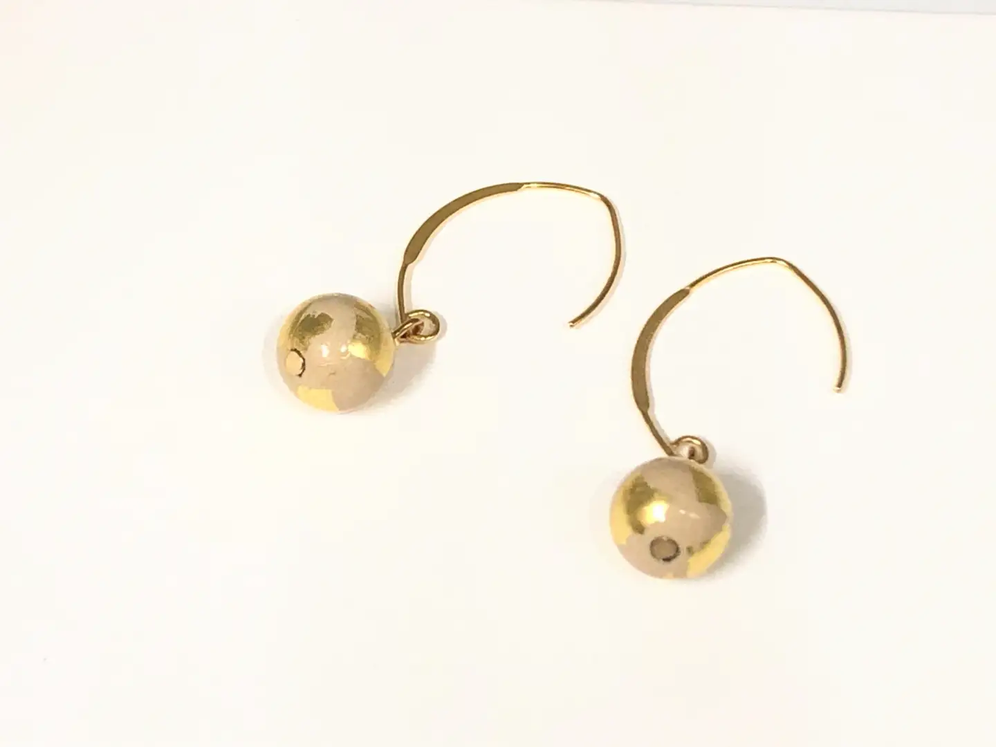 輪島うるし塗 HAKU ピアス （白金箔） wa049　ピアス　うるし