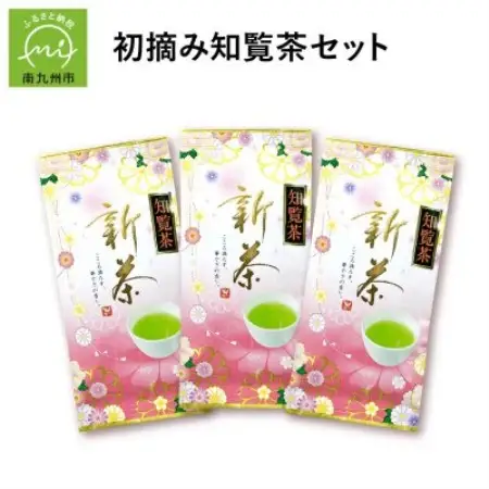 【新茶】知覧茶初摘み3本入【1734416】