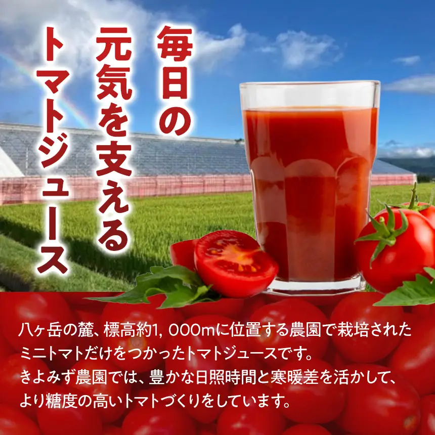 きよみず農園 信州 原村産 トマトジュース 720ml 2本 セット