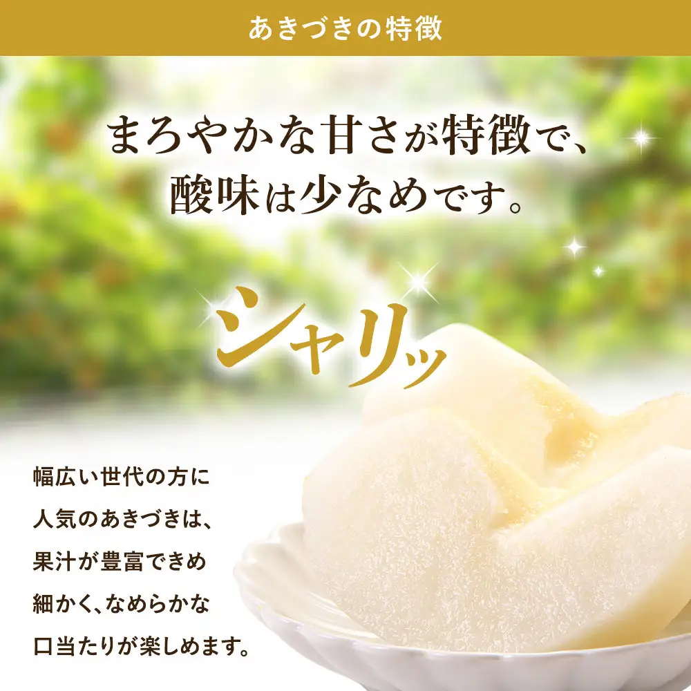 金城果樹園　梨「あきづき」約5kg（8～14玉入）2026年9月中旬～ ｜ 梨 