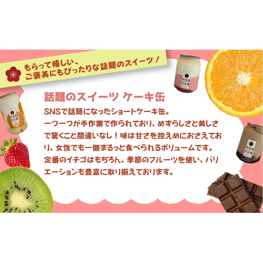 ケーキ缶 3缶 アサイーボウル 2個 詰合せ スイーツ アサイー ケーキ デザート 缶詰 冷凍 お菓子 果物 フルーツ 生クリーム 手作り ギフト プレゼント