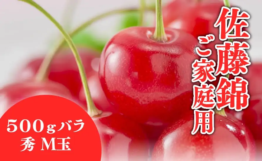 さくらんぼ ( 佐藤錦・ご家庭用 ) 500g さくらんぼ 08-01-193