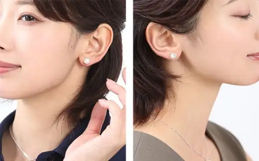 あこや真珠 イヤリング 8.0-8.5mm SV925 シルバー パール 真珠 あこや レディース アクセサリー ジュエリー オシャレ 装飾 装飾品 カジュアル シンプル 宝石保証書 ギフト ジュエリーポーチ ポーチ付き