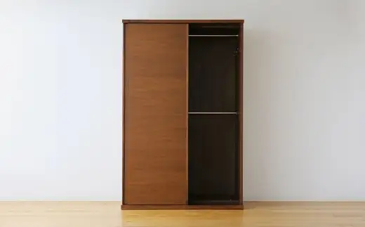 LECCE レッチェ 120 ワードローブ ウォルナット 【 10年保証 】 天然木 収納 ハンガー クローゼット 家具 収納家具 洋服収納 洋服ラック 洋服タンス クローゼット コートハンガー ハンガーラック
