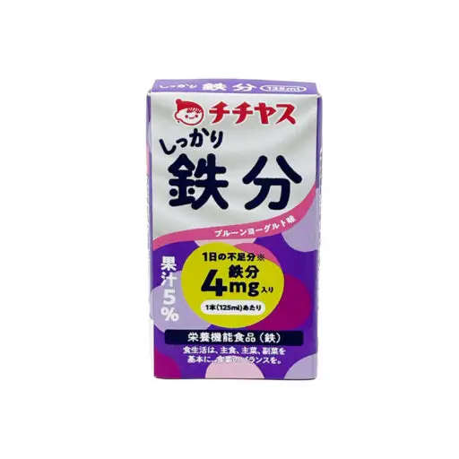 チチヤスLLしっかり鉄分125ml（1ケース12本入り） [h368]