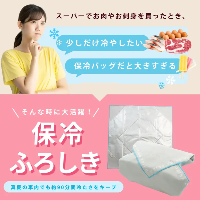 ALOHAS ORIBA 保冷ふろしき Blue