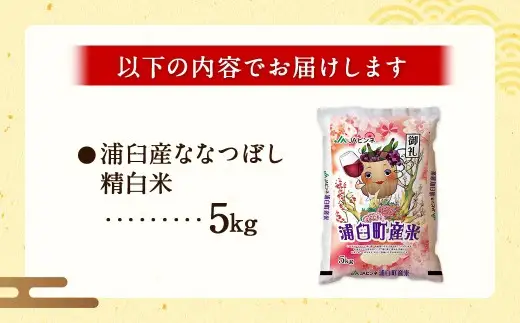 〈 令和8年産 〉 浦臼産 ななつぼし 精白米 5kg お米 米 こめ コメ 白米 白飯 飯 ご飯 おにぎり ブランド米 ブランド 国産 北海道産 和食 【 2026年10月下旬より順次発送 】