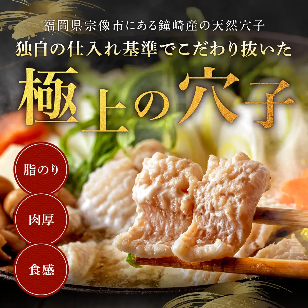 【鐘崎産天然穴子】国産天然穴子鍋セット(4〜6人前) 【魚住商店】_HA1994 海鮮鍋 穴子鍋 鐘崎産 あなご鍋 贅沢鍋セット お取り寄せ 福岡県宗像市 宗像市 福岡 宗像