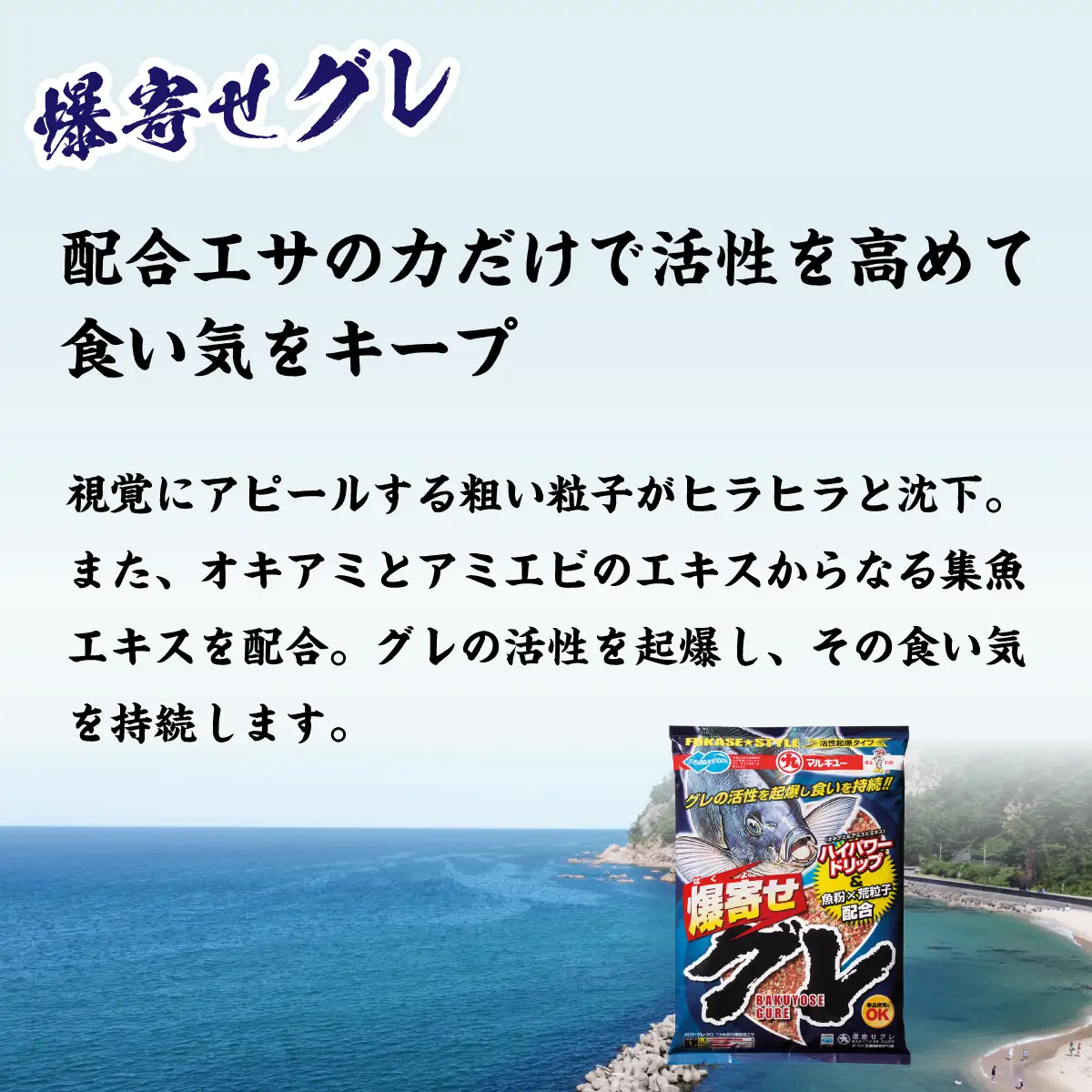 釣りエサ グレ 人気セット グレパワーV9 (徳用) ×2袋 グレパワーV9 ×2袋 爆寄せグレ ×2袋
