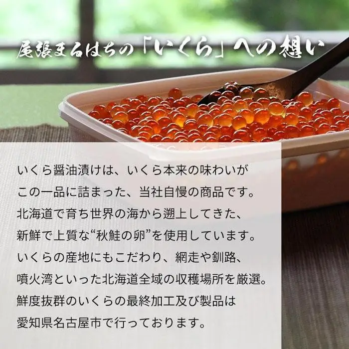 【父の日】いくら 醤油漬け 500g（250g×2P） 北海道 鮭卵 訳あり 化粧箱入 冷凍 尾張まるはち