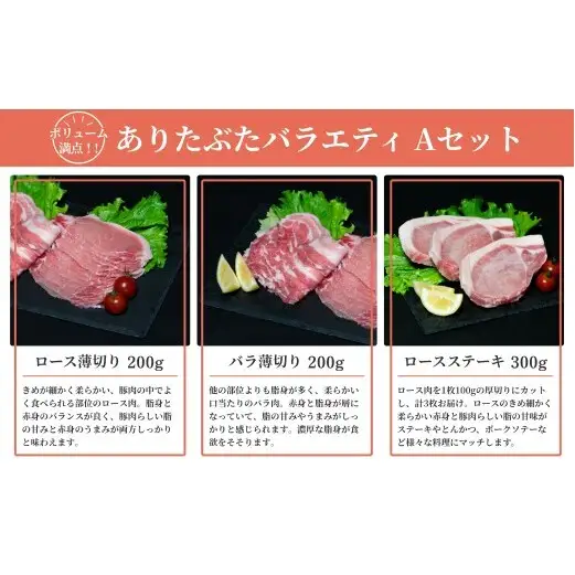 【人気！ありたぶた6種】ありたぶた 6種 Aセット 【有田まちづくり公社】豚 ぶた 豚肉 ロース 薄切り スライス 厚切り ステーキ ハンバーグ ウインナー ソーセージ セット 小分け 真空 パック 佐賀県産 有田町産 ブランド豚 N16-8