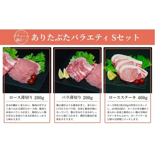 【満足！ありたぶた7種】ありたぶた 7種 Sセット 【有田まちづくり公社】豚 ぶた 豚肉 ロース バラ 肩ロース 薄切り スライス 厚切り ステーキ みそ漬け ハンバーグ ウインナー ソーセージ セット 小分け 真空 パック 佐賀県産 有田町産 ブランド豚 N24-7