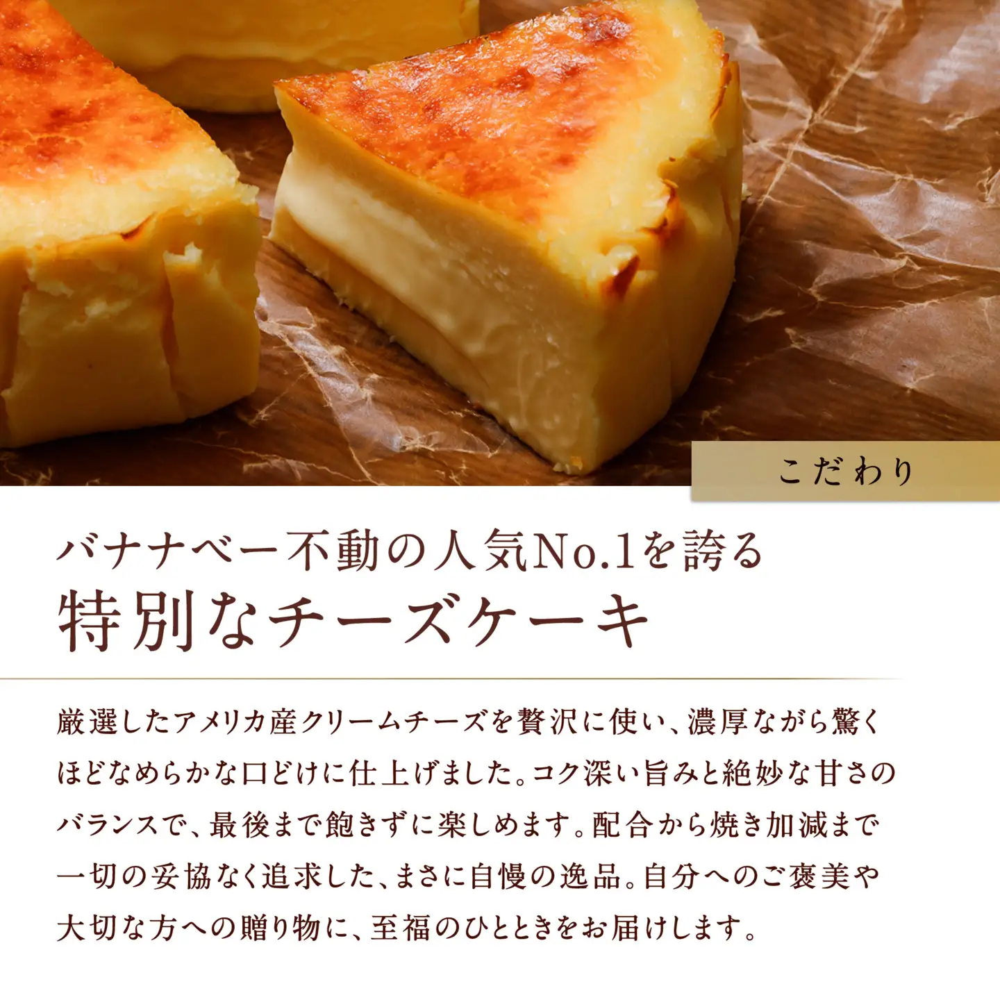 チーズケーキ バナナベー 山口県 防府市 O-H19 チーズケーキ 濃厚 なめらか とろける スイーツ ギフト 贈り物 お取り寄せ デザート ベイクド