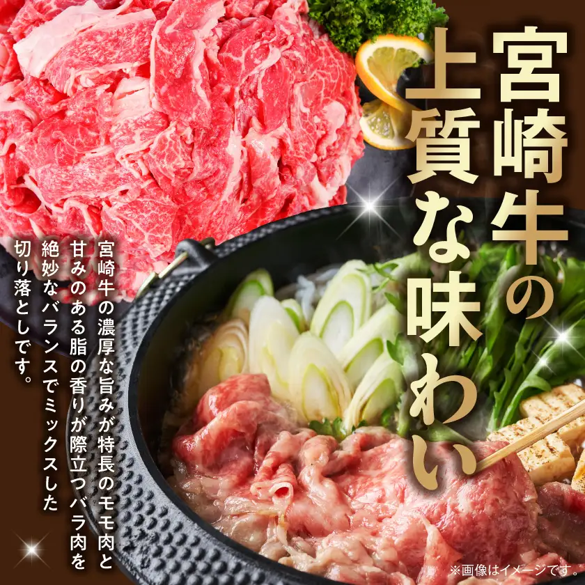 宮崎牛モモ・バラ切り落とし900g〔MJH-84-013-900g〕
