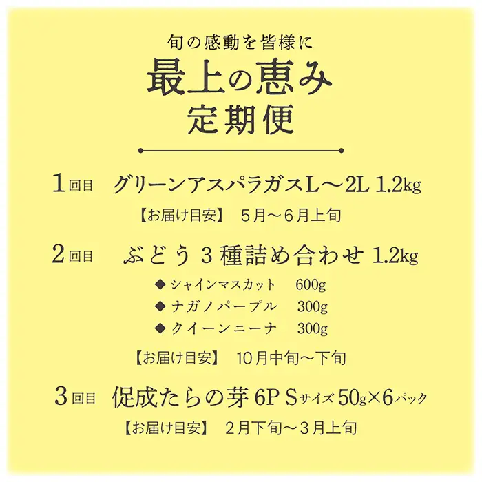 最上の恵み定期便