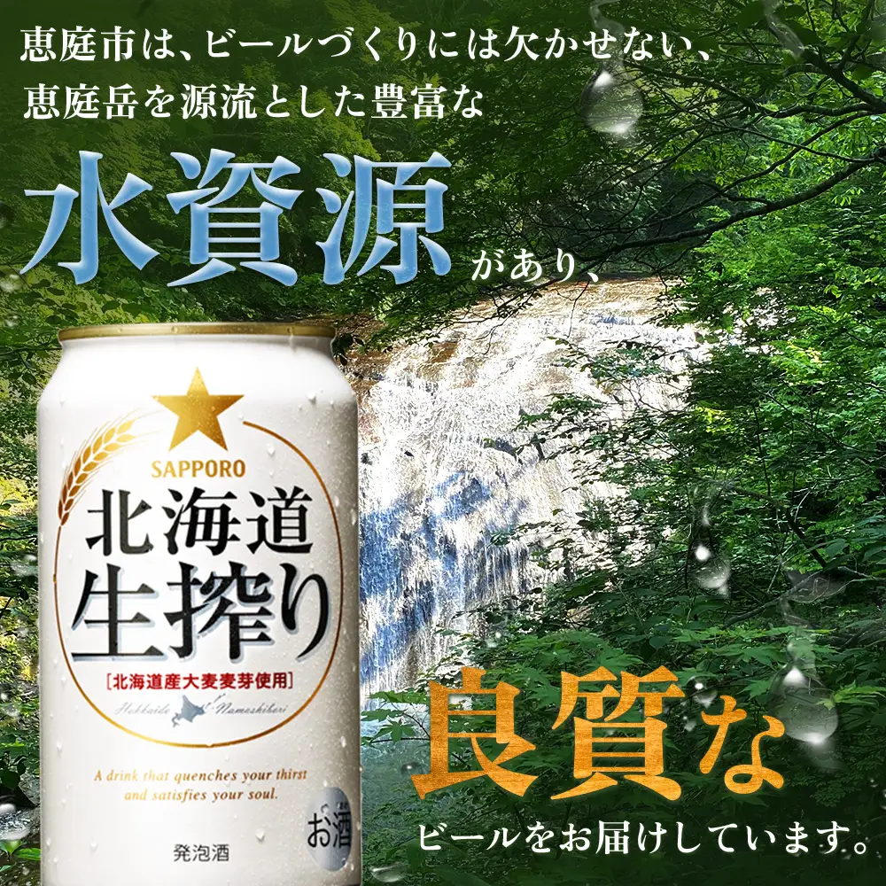 『定期便：全5回』北海道生搾り 350ml×24本【880080031905】