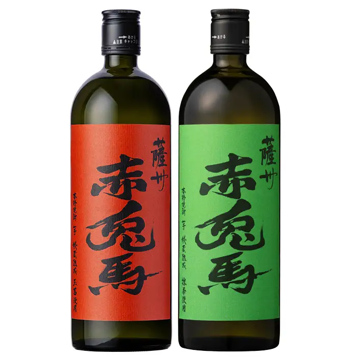 【お中元】芋焼酎 「赤兎馬」 抹茶・玉茜 720ml 各1本 飲み比べ 本格芋焼酎【00-026-28-R8OC】