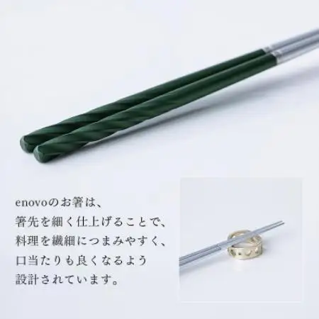 お箸-風[若竹]1膳セット(箸置き、木箱付き)【1730846】