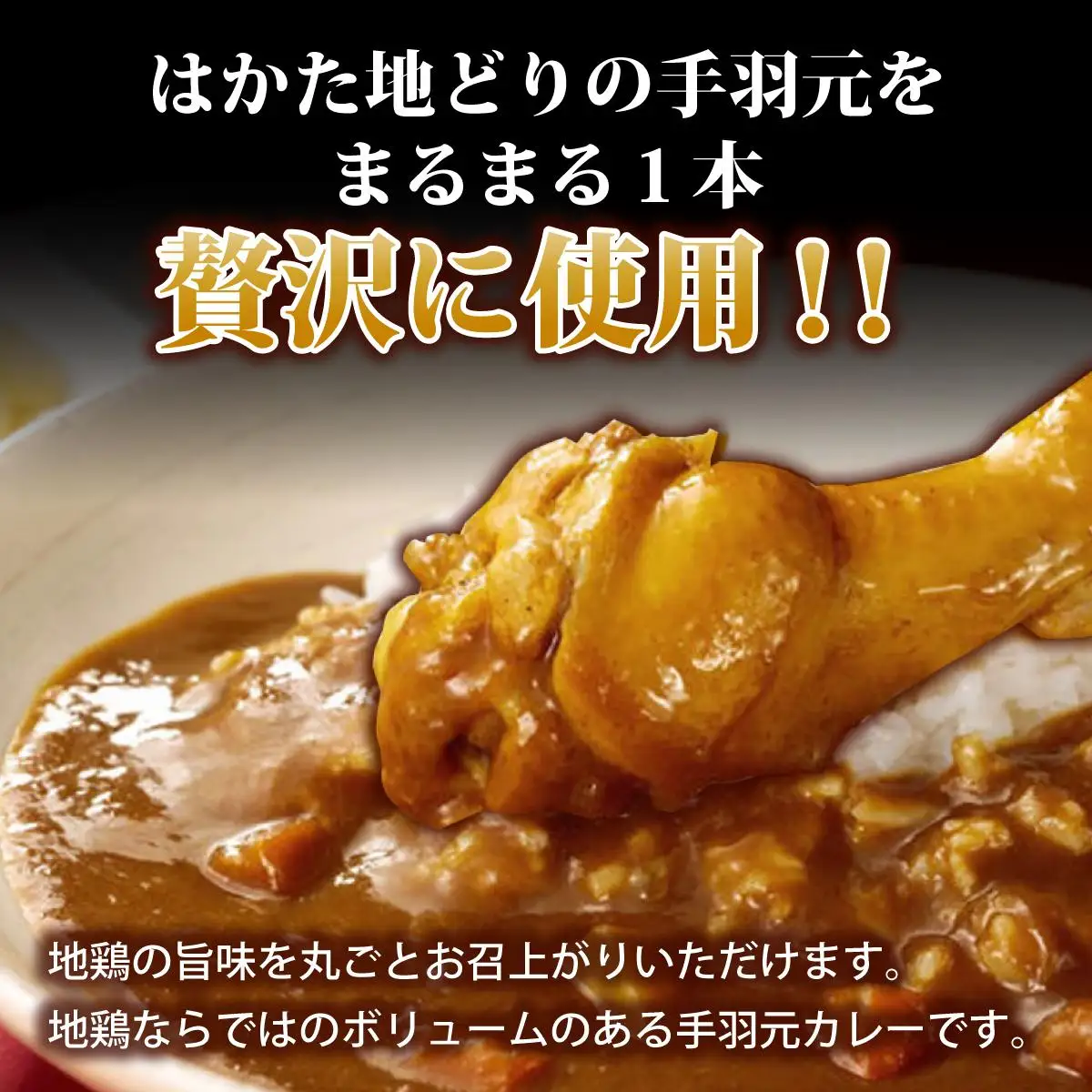 【ふるさと納税】《順次発送》はかた地どり手羽元カレー（レトルト） 5袋|博多 地鶏 鶏肉 ブランド鶏 カレー 手羽元 レトルト とり肉 鳥肉 惣菜 CV006