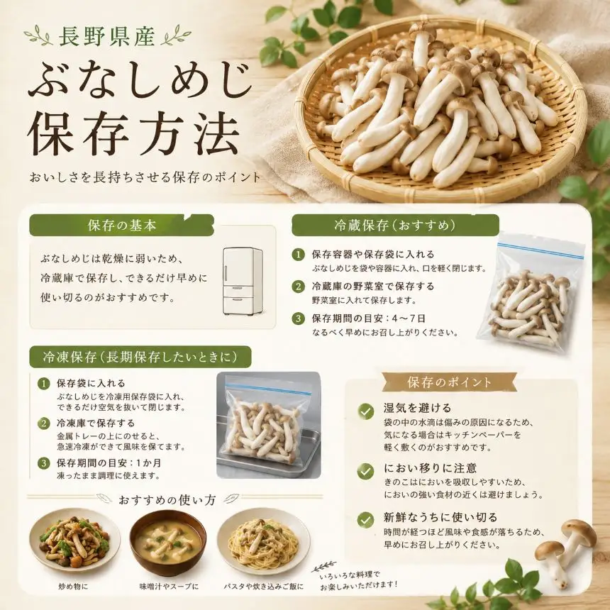 清らかな水と澄んだ空気が育てた、天龍村の ぶなしめじ 【1袋500g】