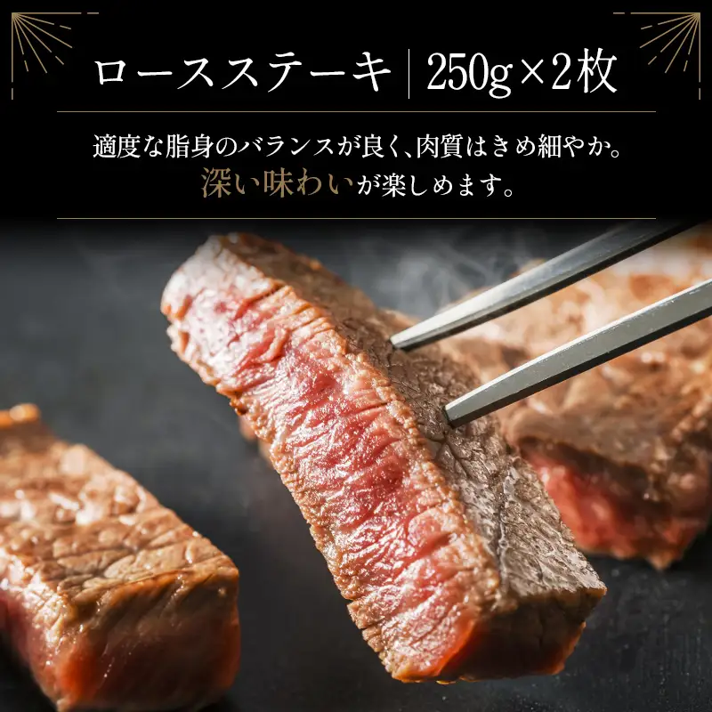 お中元 8/1-15お届け ロースステーキ 500g 肉 4等級 畜産農家応援 N86-2606
