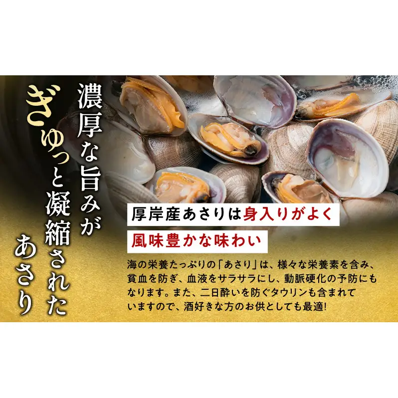 【3カ月 定期便 】訳あり 北海道 厚岸産 砂出し済み 活あさり 1kg×2 (合計2kg) 【厚岸海産】[ アサリ 魚貝 海鮮 大粒 美味しい 栄養 旨み 砂出し 水洗い 冷蔵 便利 ]