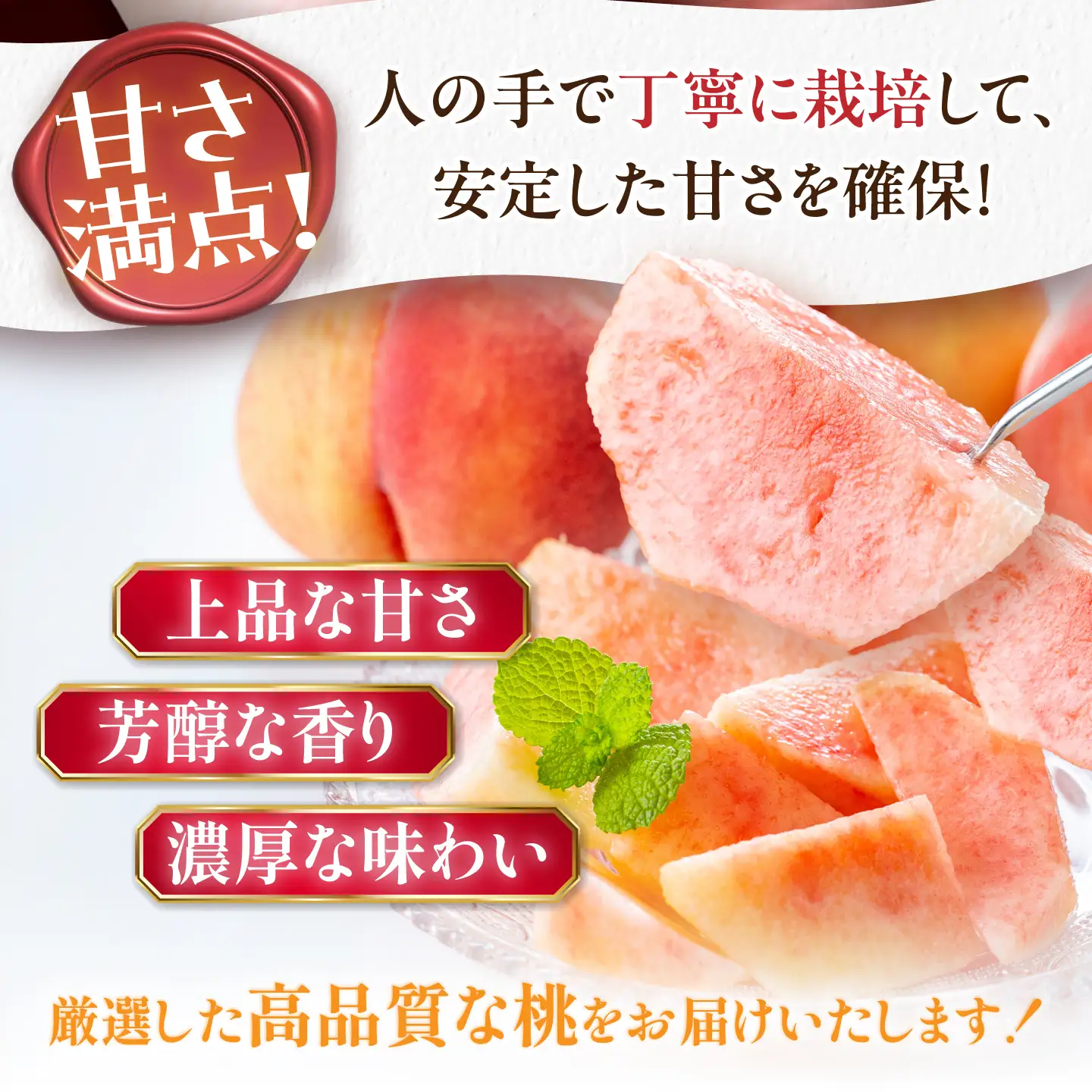 【先行予約 2026年7月下旬から8月下旬に順次発送】 桃 贈答用 特選 大玉 あかつき 2キロ（6～8玉入り）/ もも モモ くだもの 果物 ギフト 恵那市 / 馥郁農園[AUCK008]