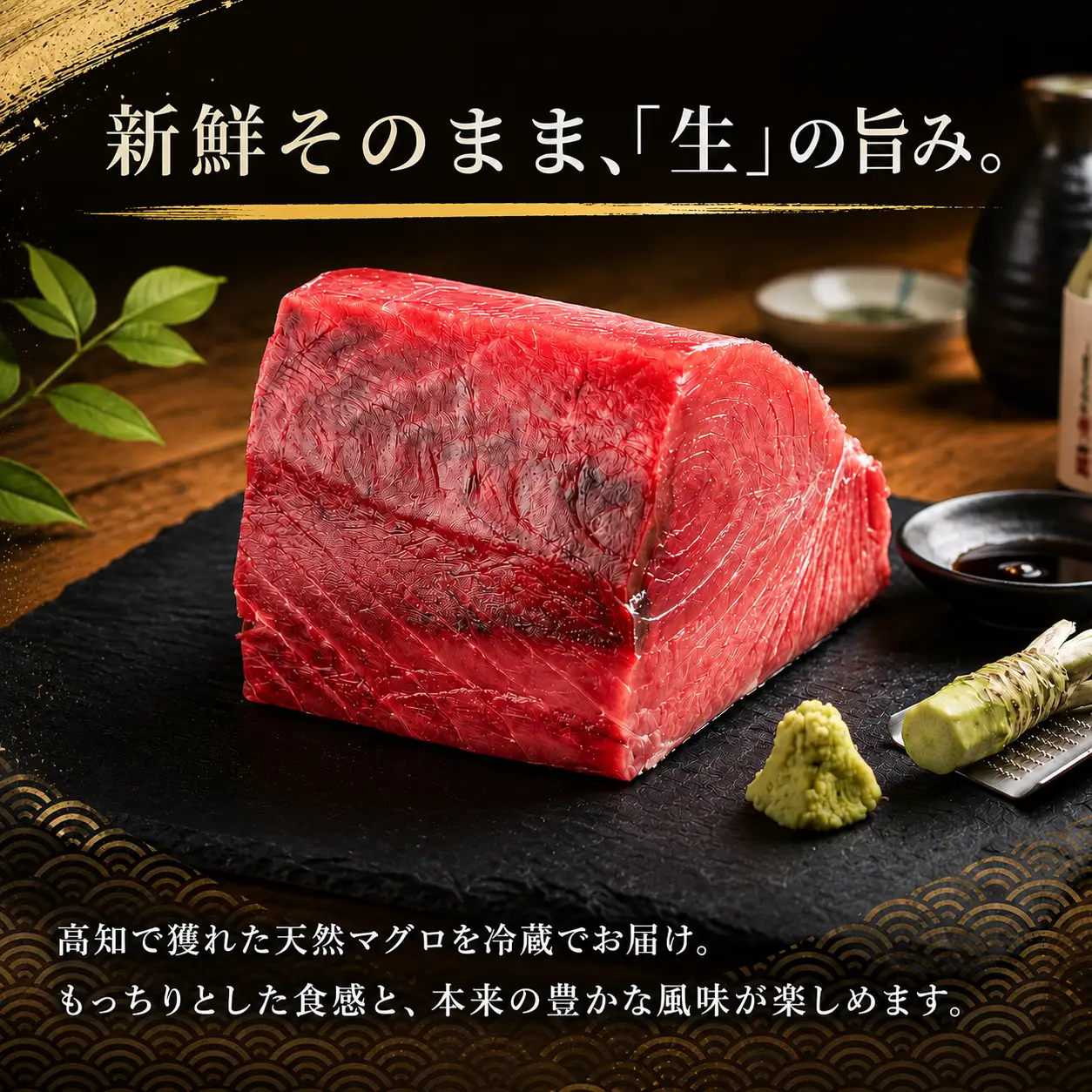 天然まぐろブロック400g～500g 冷蔵【まぐろ】