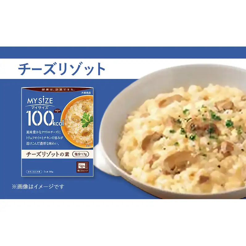 大塚食品 マイサイズ  100kcal チーズリゾットの素×チキンカレー（中辛） レトルト 計20食 セット リゾット カレー ビビンバ インスタント 防災 神奈川県 綾瀬市